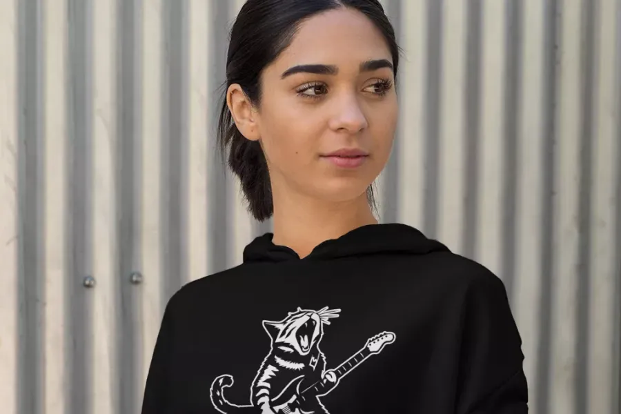 Cool Cat Print Sweatshirt